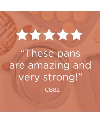 Bakeware Nonstick Cookie, Muffin, Cupcake, and Cake Pan Set, 4-Pc., Gray