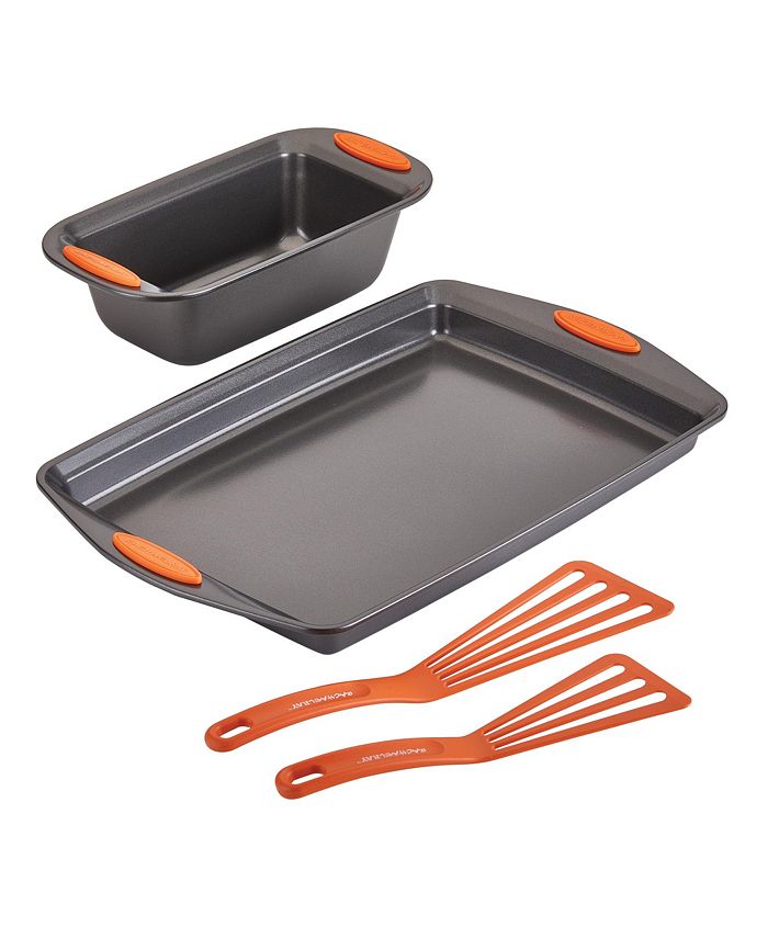 Rachael Ray Nonstick 4-Pc. Bakeware Baking Sheet, Nylon Turner, and  Veg-a-Peel Set - Macy's