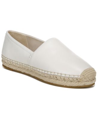 white espadrilles flats