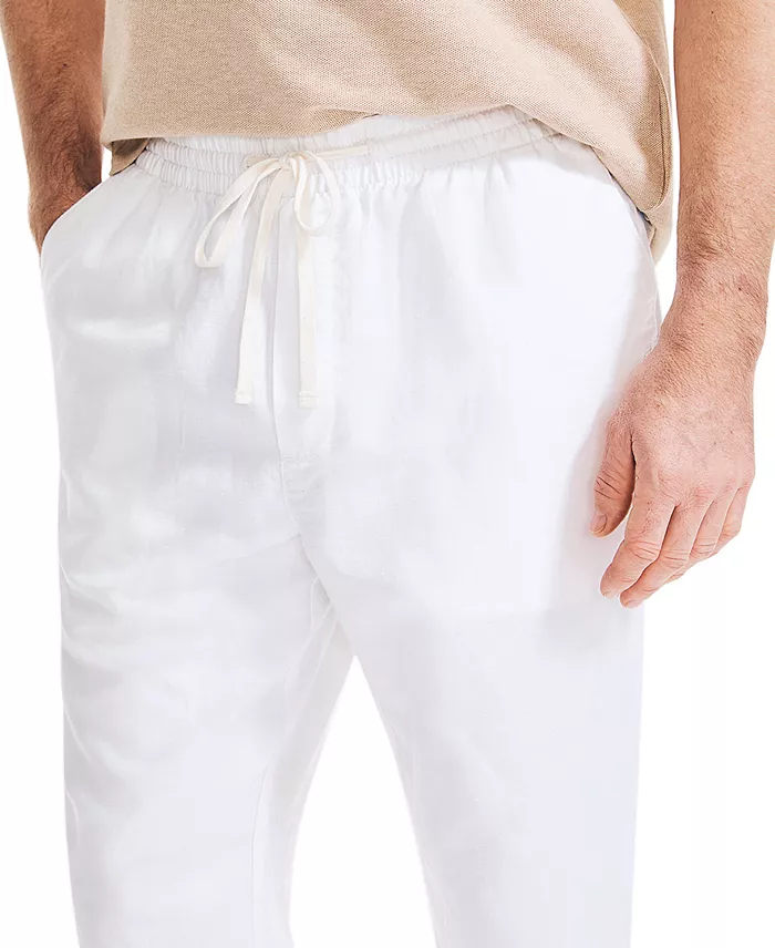 Men's Classic-Fit Elastic Drawstring Linen Pant - thumbnail 4