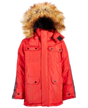 Dkny Toddler Boys Faux-Fur-Trim Parka