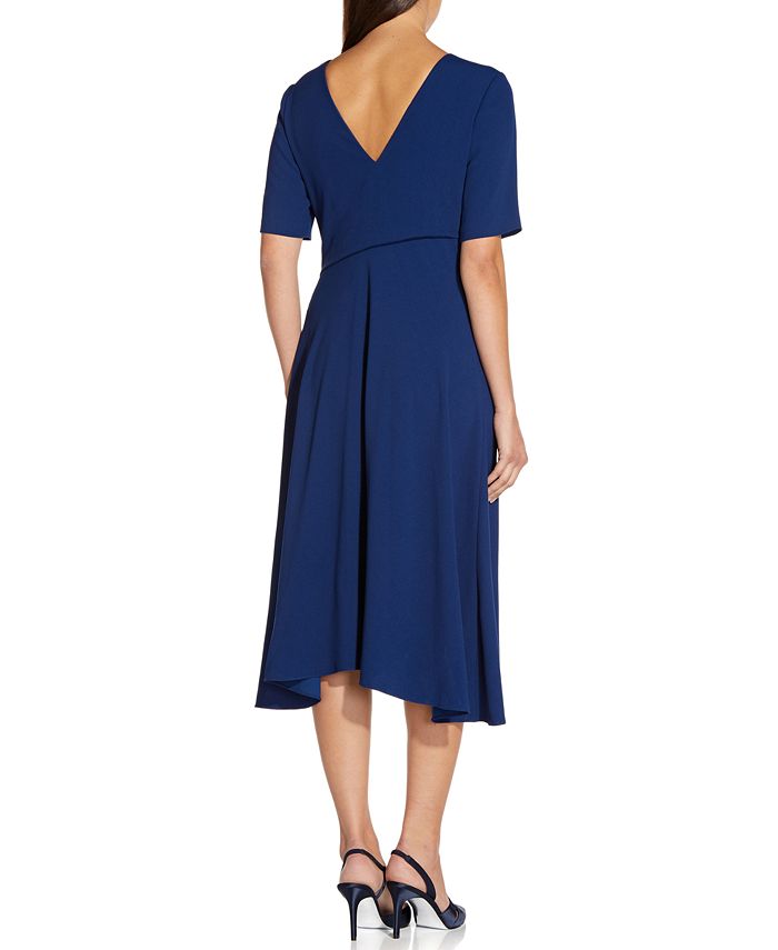 Adrianna Papell Asymmetrical Draped Dress - Macy's
