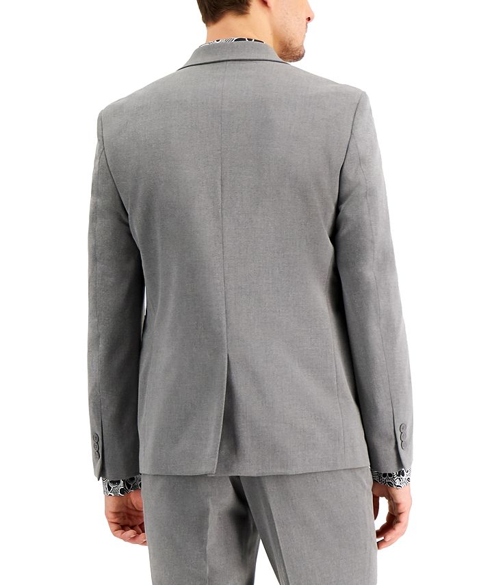 INC International Concepts Men's Slim-Fit Gray Solid Suit Jacket