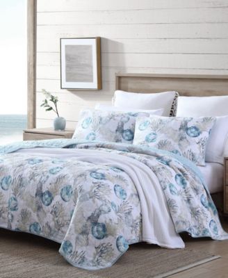 Tommy Bahama Home - Tommy Bahama Freeport Blue Reversible 3-Piece King Quilt Set