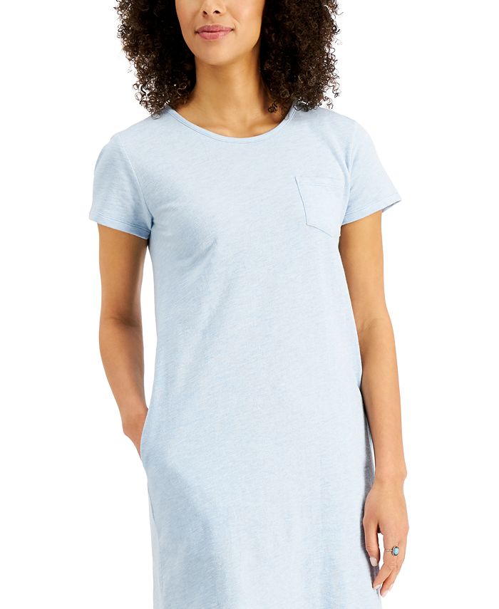 Style & Co Petite Cotton T-Shirt Dress, Created for Macy's - Macy's