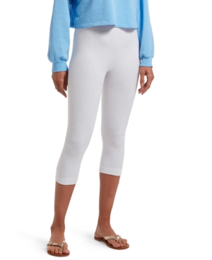 Hue Women's Reversible French Terry Ultra High Waist Capri Legging