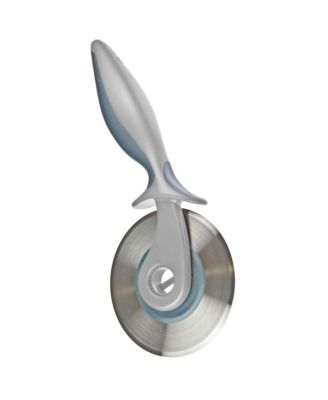 Food Prep 2 in 1 Pizza Wheel Utensil for Meal Prep Dough Pizza Pie and Pastry Cutter with Two Blades