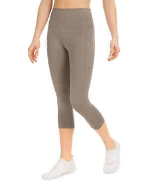 Ideology High-Rise Side-Pocket Cropped Leggings Created for Macy's
