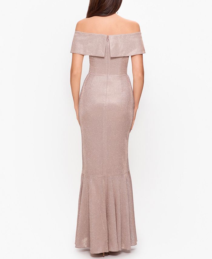 betsy and adam shimmering gown