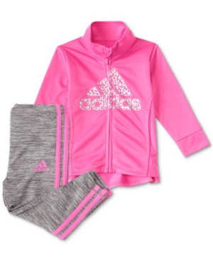 adidas Baby Girls 2-Pc Track Jacket & Tights Set