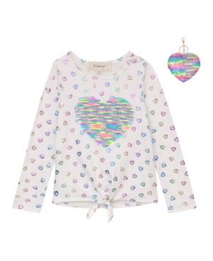 BTween Girls Long Sleeve Shirt with Keychain