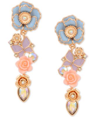 guess flower earrings