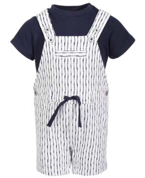 First Impressions Baby Boys Striped Shortall Set Created for Macy's