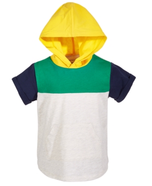 First Impressions Baby Boys Hooded Colorblocked Top Created for Macy's