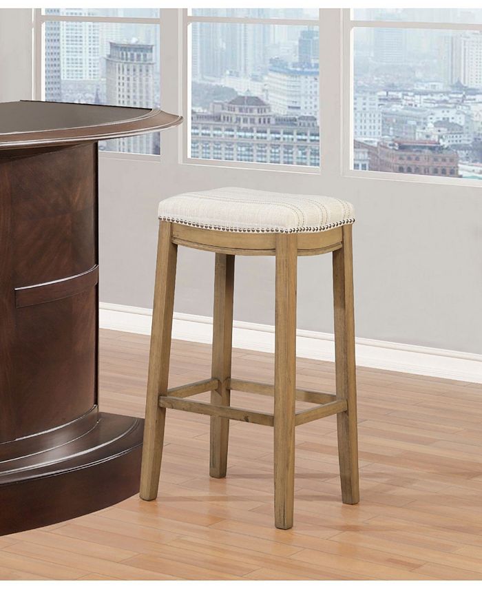 Linon Home Décor Rumsey 32" Backless Wood Bar Stool Macy's