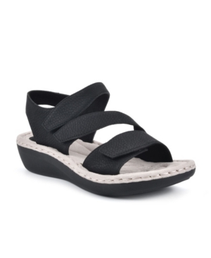 Cliffs by White Mountain Women's Calibre Wedge Comfort Sandals Women's Shoes