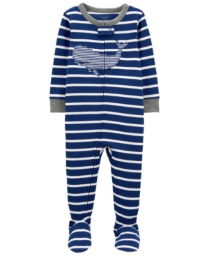 Carter's Toddler Boys Whale Snug Fit Footie Pajama Set