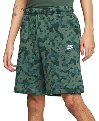 Nike Men's Camo Fleece Shorts - Macy's