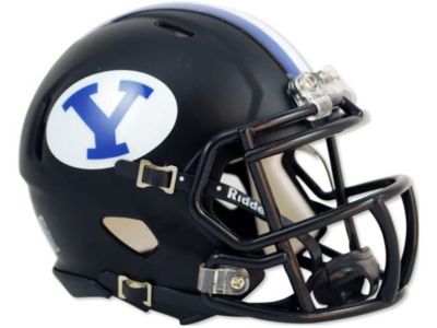 Riddell NCAA BYU Cougars Mini-Fußballhelm | Sammlerstück, Halbe Größe, Ca. 14 Cm, Mit Kinnriemen