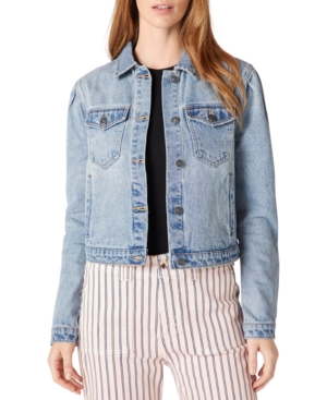 Sam Edelman Jazzi Cotton Puff-Sleeve Denim Jacket