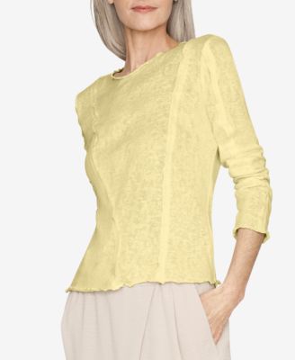 b new york - Overlocked Seams Long-Sleeved T-Shirt