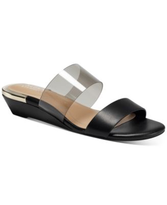 Alfani Tilley Vinyl Slide Demi-Wedge Sandals 2024 7M