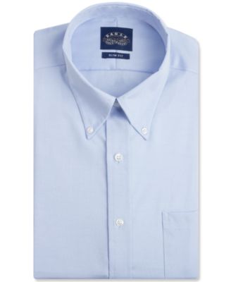 Eagle - Men's Slim-Fit Non-Iron Pinpoint Dress Shirt