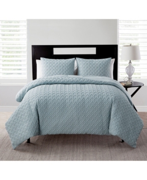 Vcny Home Nina Embossed Comforter Set, Twin Xl In Blue