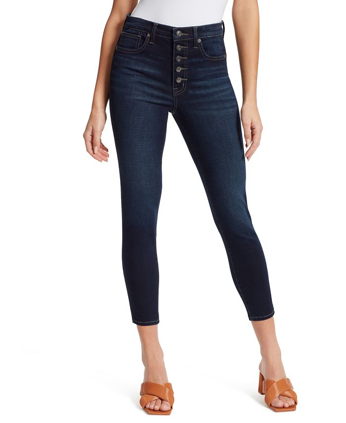 Ella Moss Super High Cropped Skinny Jeans & Reviews - Jeans - Women ...