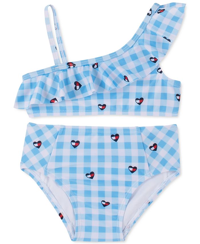 Tommy Hilfiger Baby Girls 2-Pc. Gingham Ruffle Swimsuit - Macy's