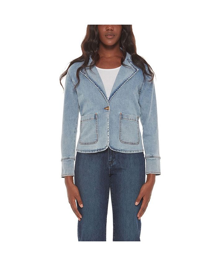 Lola Jeans Women's Denim Blazer Jacket - Macy's