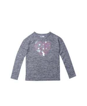 Big Girls Long Sleeve Graphic Snit Top