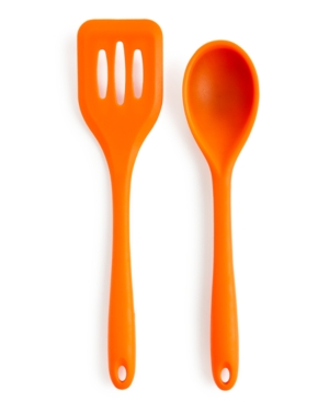 Art & Cook Silicone Slotted Turner & Solid Spoon Set of 2