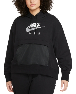 Nike Air Plus Size Women's Graphic Hooded Sweatshirt