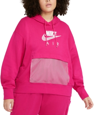 Nike Air Plus Size Women's Graphic Hooded Sweatshirt