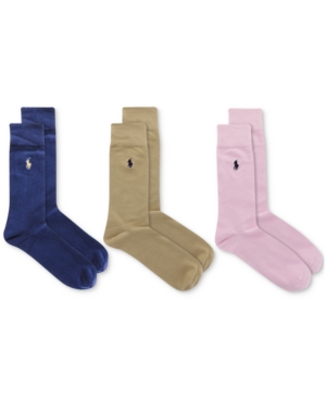 Polo Ralph Lauren Men's 3-Pk Dress Socks