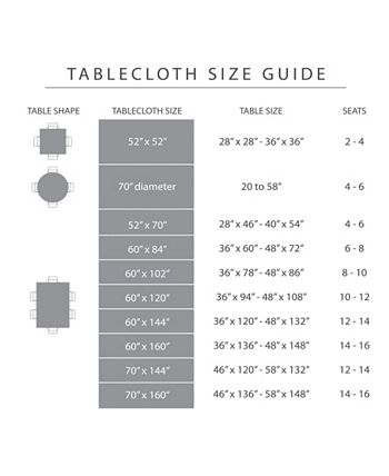 Town & Country Living - Somers Tablecloth Single Pack 60"x120", Brown