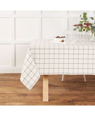 Window Pane Tablecloth Single Pack 60"x102"