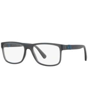Polo Ralph Lauren Ph2184 Men's Rectangle Eyeglasses In Transparent Gray