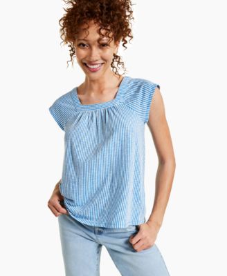 Style & Co - Plus Size Flutter-Sleeve Top