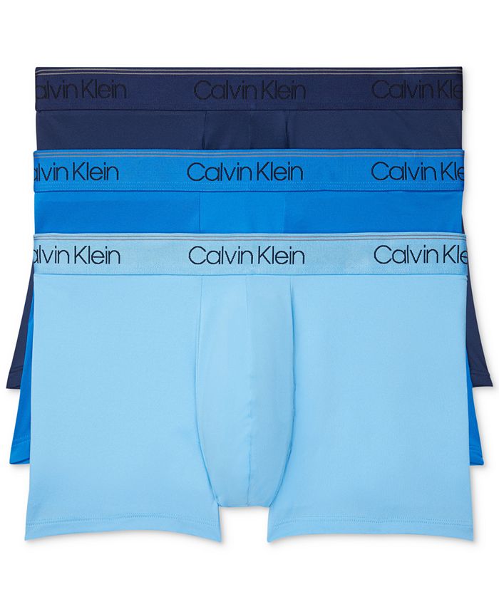 Calvin Klein Men's 3-Pack Microfiber Stretch Low-Rise Trunk