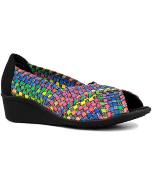 Karen Scott Yarelda Slip-On Wedge Sandals Created for Macy's Women's Shoes