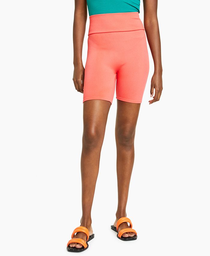 Bar III Ribbed Biker Shorts Created for Macy s Macy s