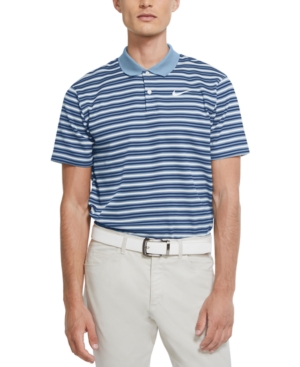 Nike Men's Dri-fit Golf Victory Striped Polo Shirt