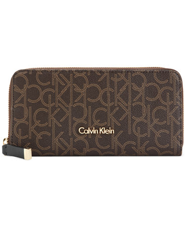 Calvin Klein Monogram Wallet - Handbags & Accessories - Macy's