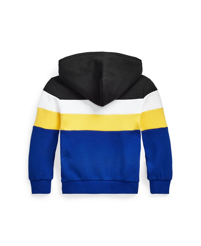 Polo Ralph Lauren Toddler Boys Color Blocked Double Knit Hoodie - Macy's