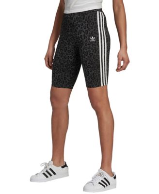 adidas animal print biker shorts