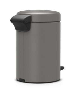 NewIcon Step On Trash Can, 0.8 Gallon, 1.3 Liter