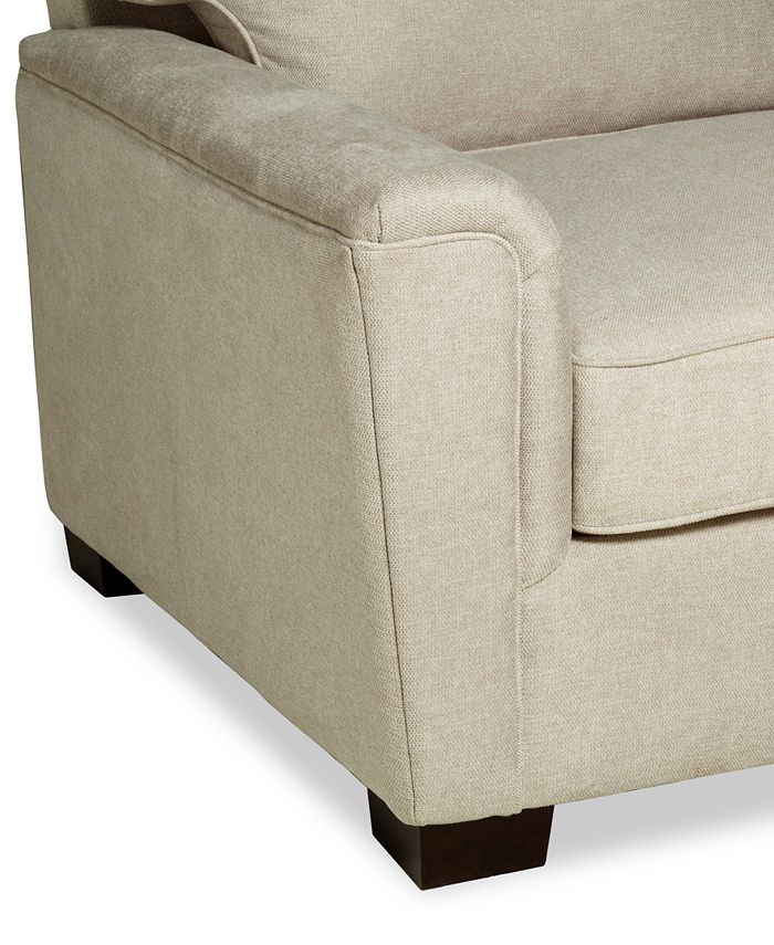 Furniture Jordani 91" Fabric Sleeper Sofa with Reversible Chaise