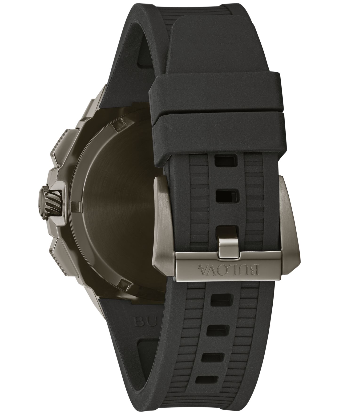 Мужские наручные часы Bulova Precisionist X с чёрным ремешком из каучука Epdm, 44.5 мм — фото 3